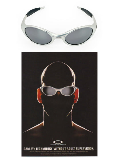 1999 Vintage Oakley New Eye Jacket FMJ 5.56 / Black Iridium Sunglasses