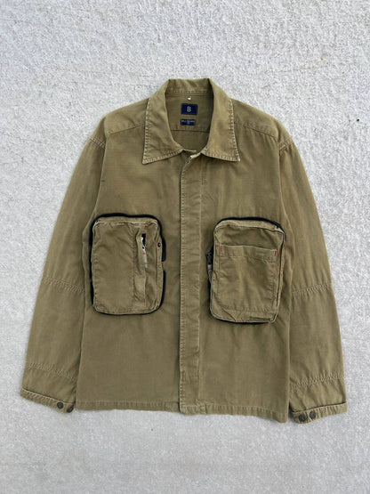 90s Vintage Military Packable Transformer Cargo Jacket