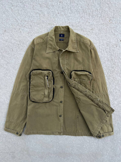 90s Vintage Military Packable Transformer Cargo Jacket