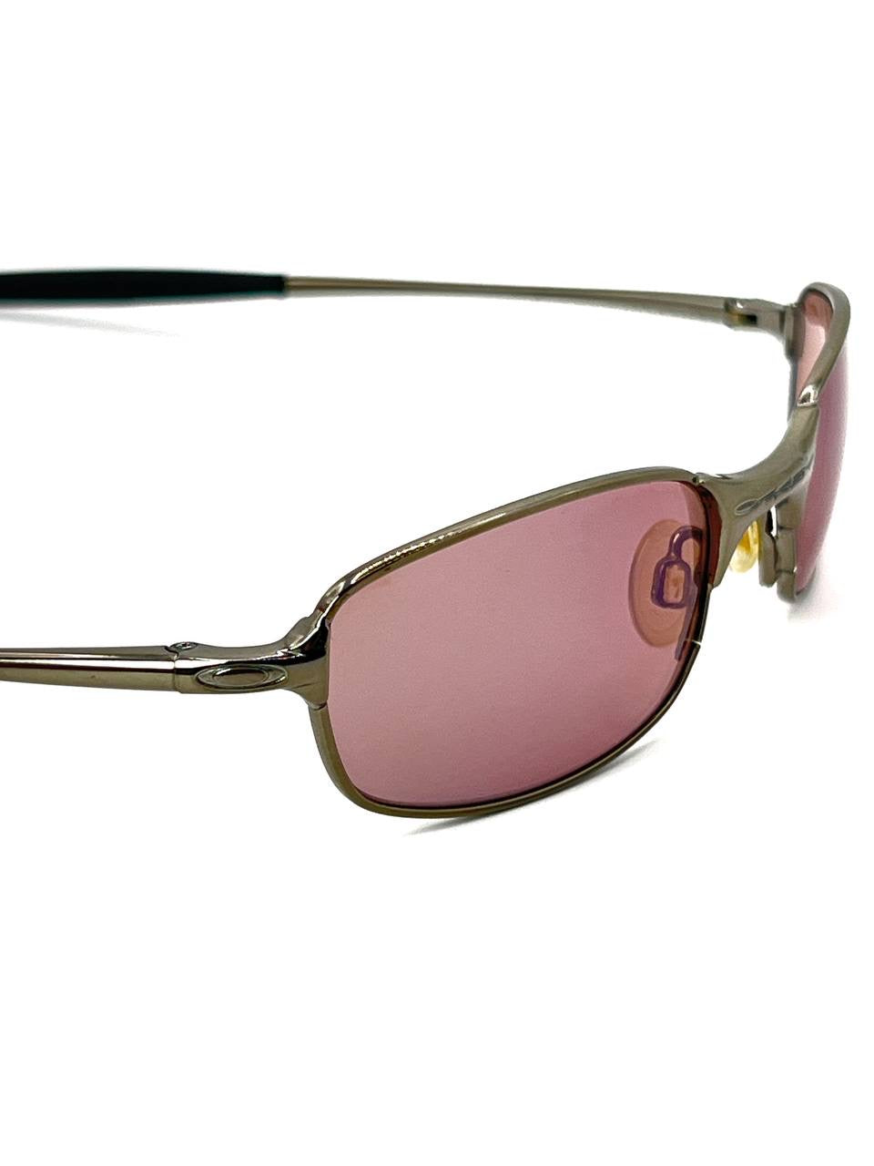 1999 Vintage Oakley Square Wire 2.0 Black Chrome / G30 Iridium
