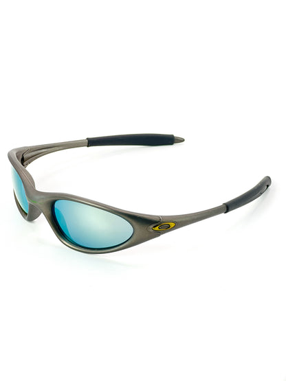 1998 Vintage Oakley Minute FMJ Gunmetal / Emerald Iridium Sunglasses