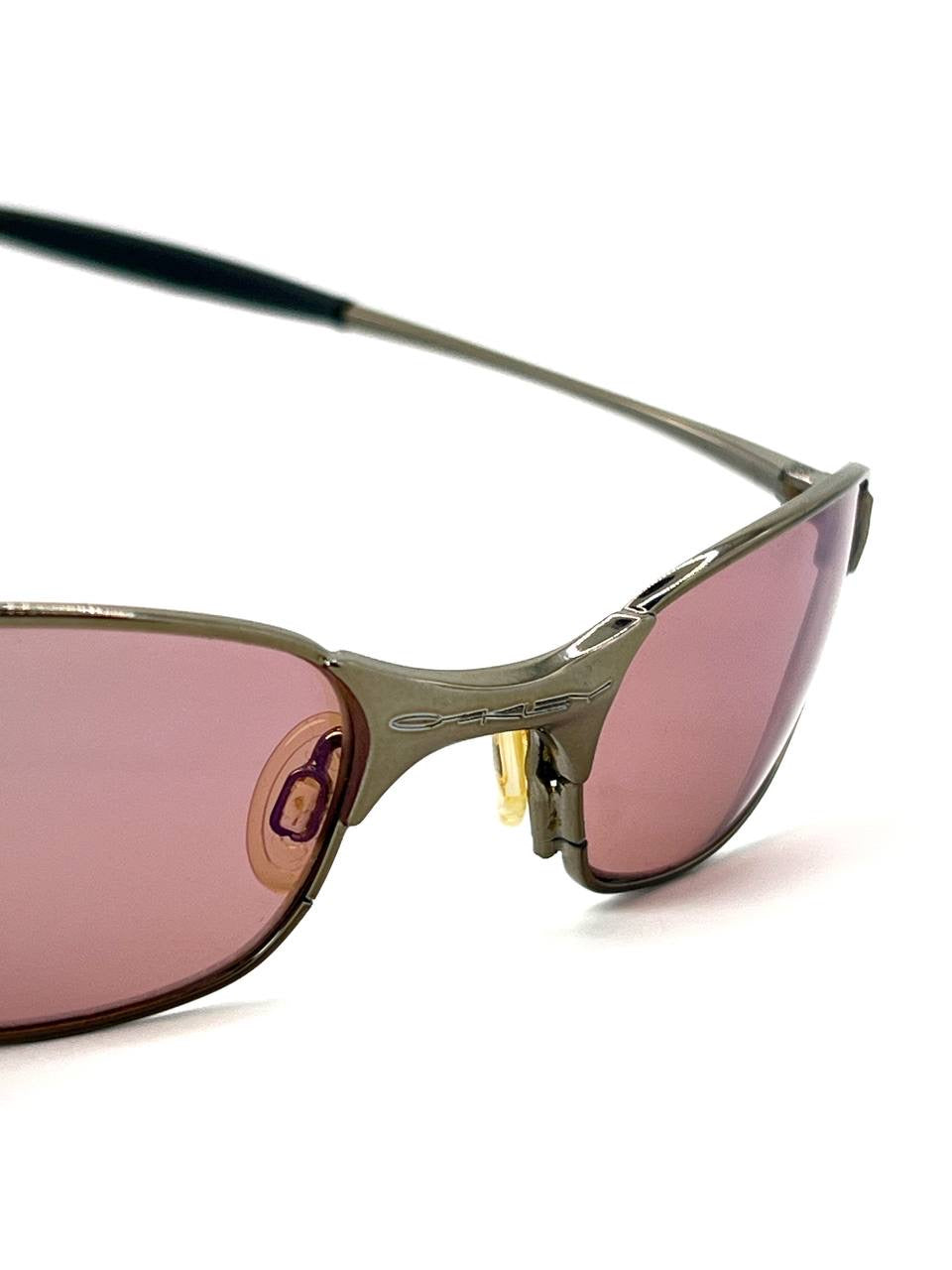 1999 Vintage Oakley Square Wire 2.0 Black Chrome / G30 Iridium