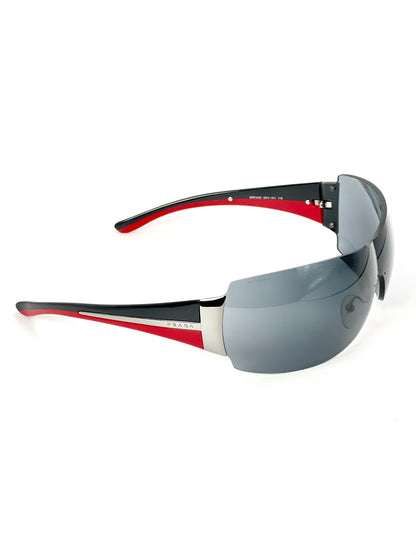 Prada SPR54G Two Tone Mask Sunglasses
