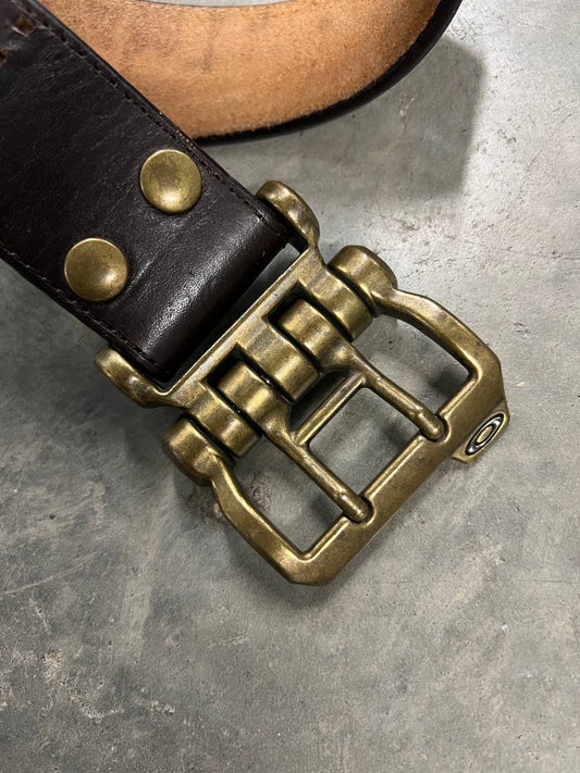 00s Vintage Oakley Leather Belt