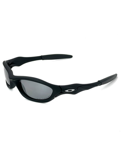 2004 Vintage Oakley Unknown Matte Black / Black Iridium Polarized Sunglasses