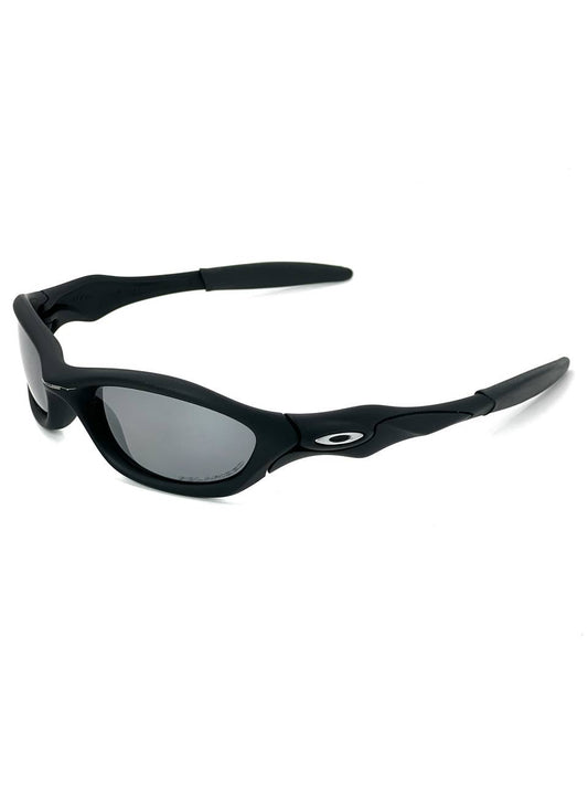 2004 Vintage Oakley Unknown Matte Black / Black Iridium Polarized Sunglasses