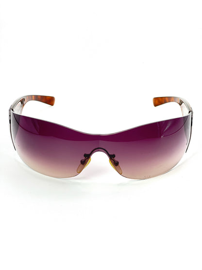 00s Vintage Prada Flame Mask Sunglasses