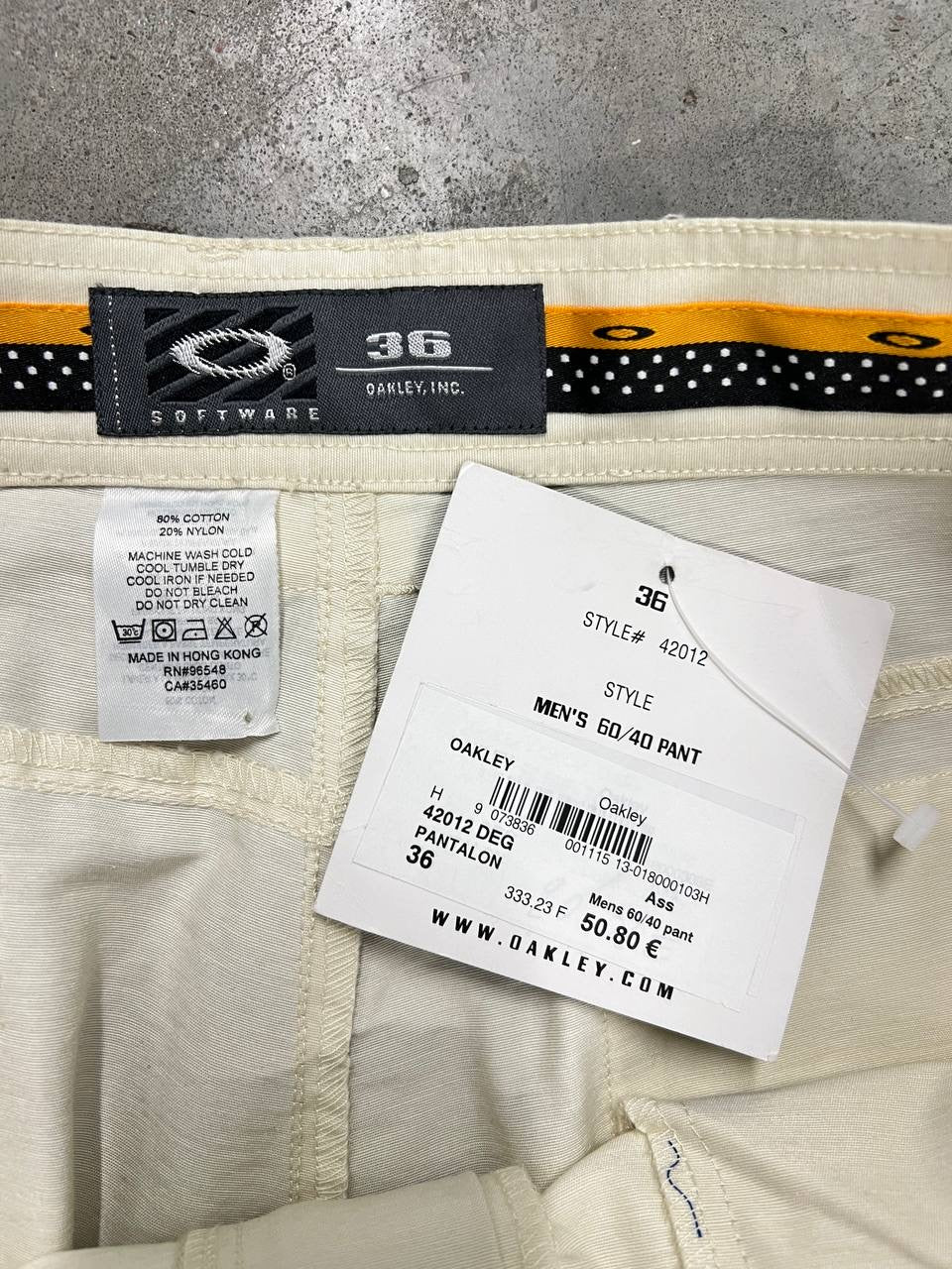 90s Vintage Oakley Software 60/40 cargo Pants