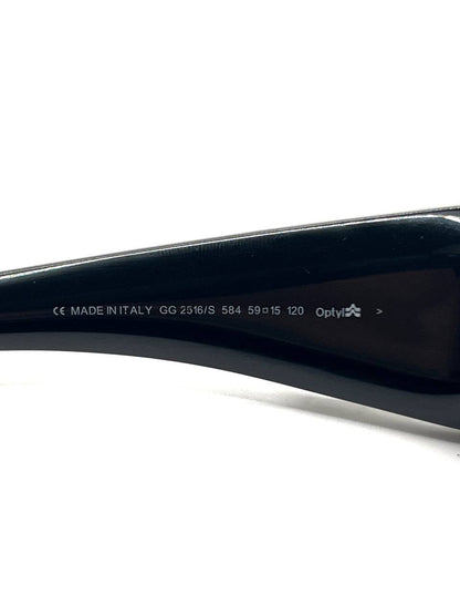 00s Vintage Gucci GG2516 Black Sunglasses