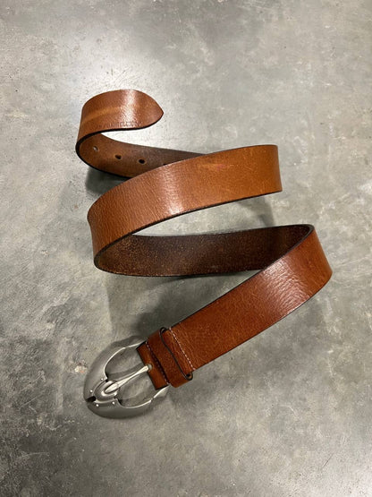2005 Vintage Oakley Plate Leather Belt