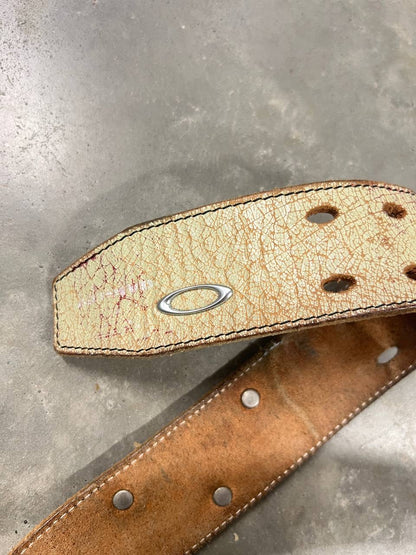 00s Vintage Oakley Leather Belt