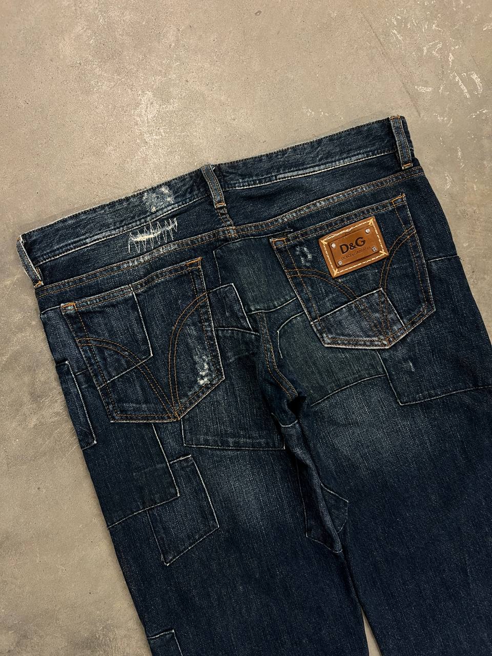 00s Vintage Dolce & Gabbana Patchwork Jeans