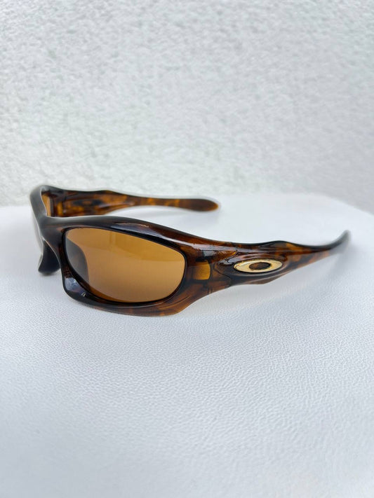 2003 Vintage Oakley Monster Dog 1st Gen Brown Tortoise / Bronze Sunglasses