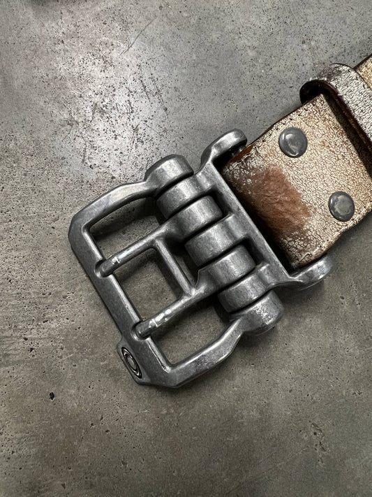 00s Vintage Oakley Leather Belt