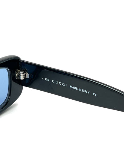 00s Vintage Gucci GG2409 Squared Moda Black Sunglasses