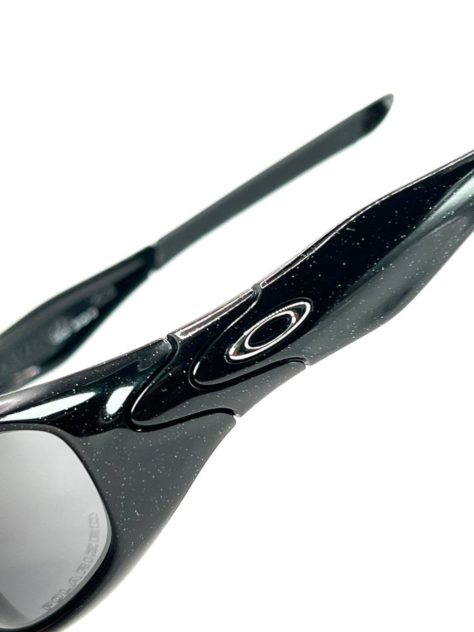 2007 Oakley Minute 2.0 Metallic Black / Black Iridium Polarized Sunglasses