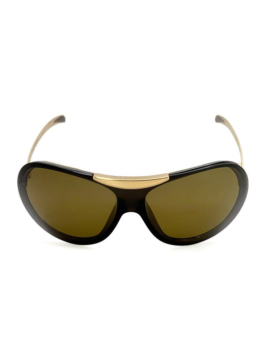 Vintage Chanel 6006 Brown / Gold Mask Sunglasses
