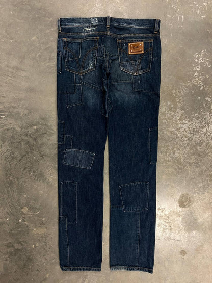 00s Vintage Dolce & Gabbana Patchwork Jeans