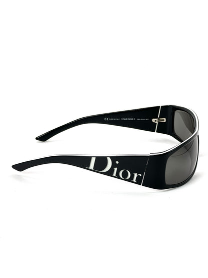Vintage Dior Your Dior 2 Sunglasses Black