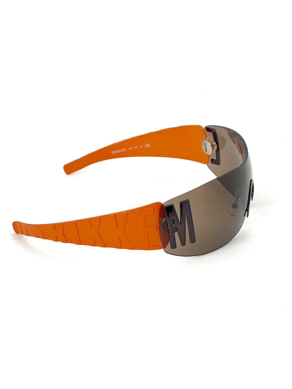 00s Vintage Bikkembergs Transformer Mask Sunglasses Orange