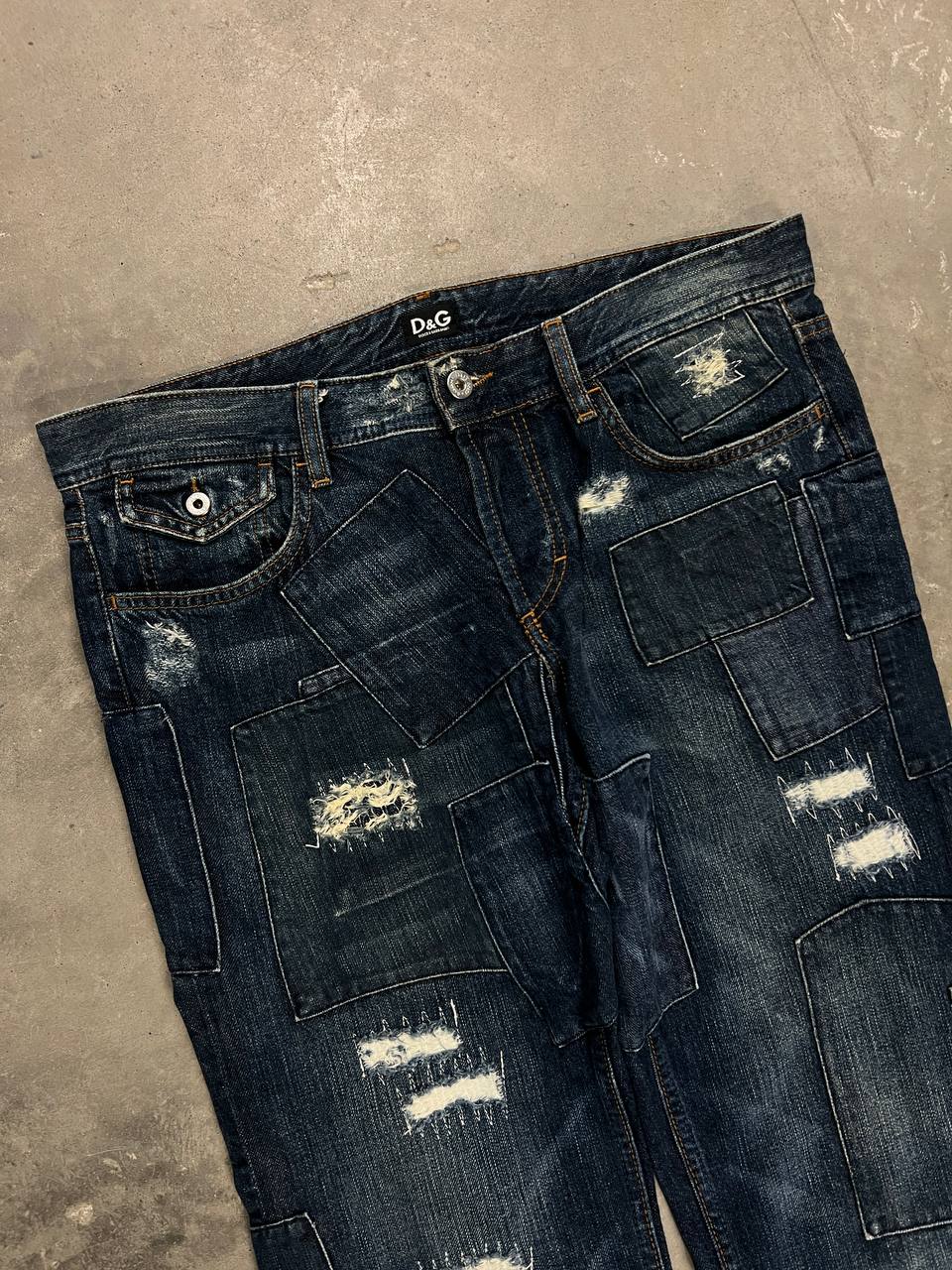 00s Vintage Dolce & Gabbana Patchwork Jeans