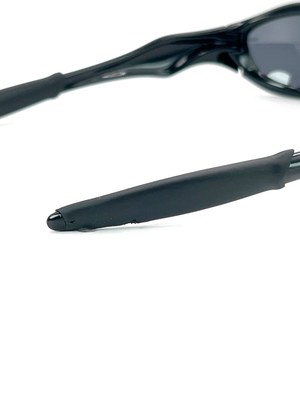 2004 Oakley Unknown Polished Black / Black Iridium Sunglasses