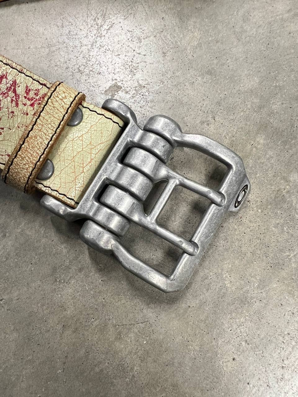 00s Vintage Oakley Leather Belt