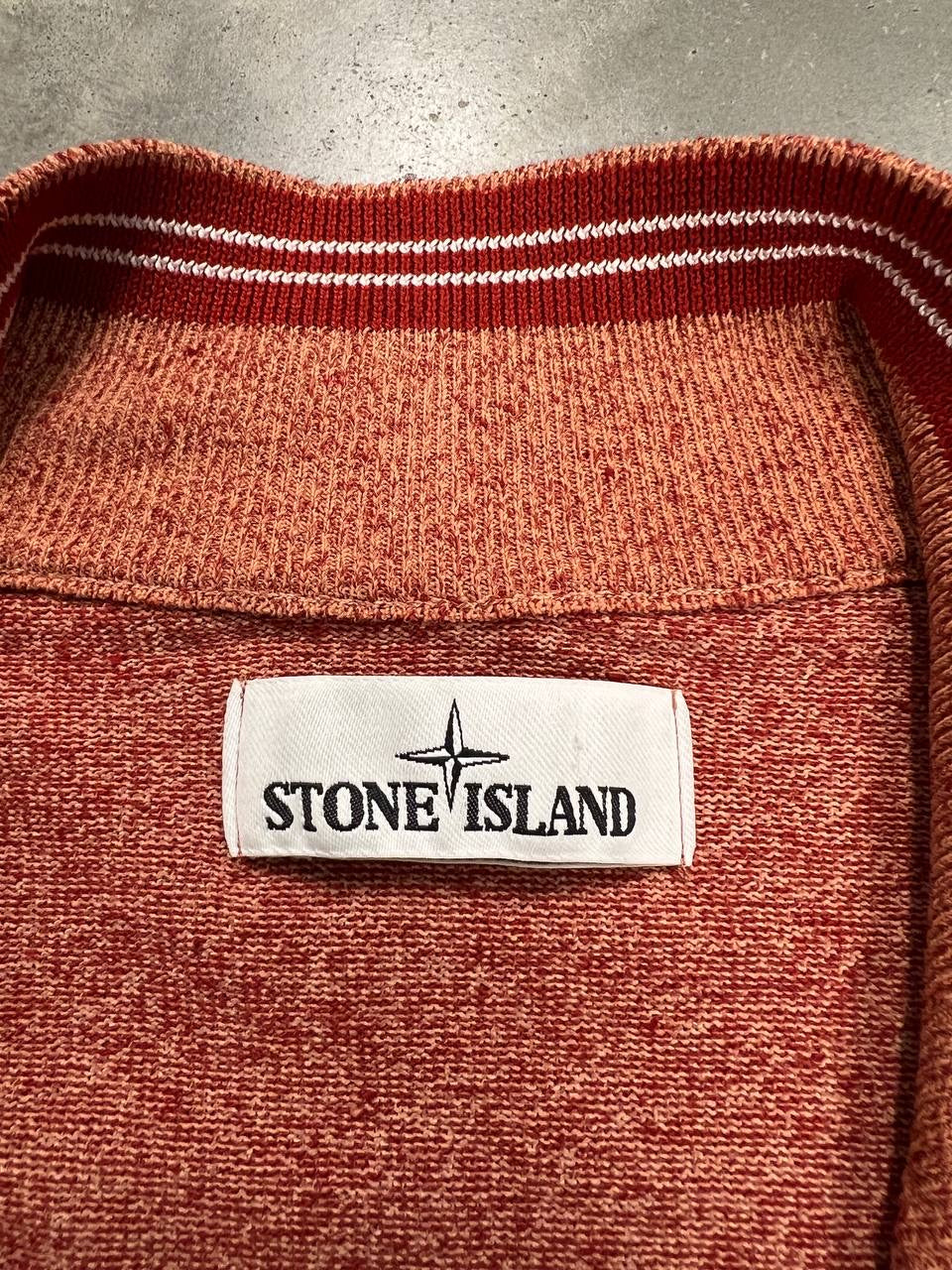 Stone Island Linen Nylon Full Zip Sweater
