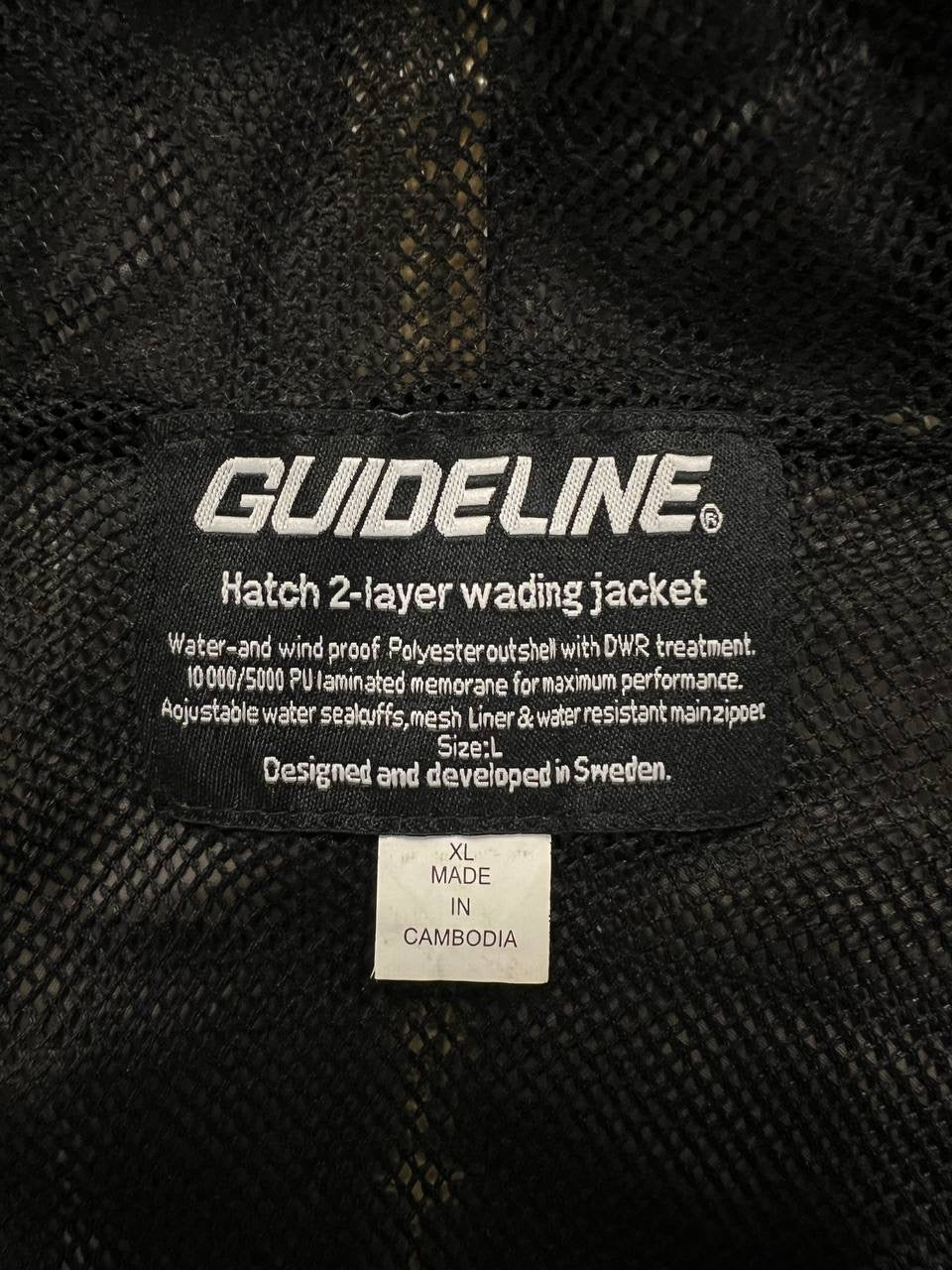 Guideline Wading Jacket Cargo Pockets Windbreaker