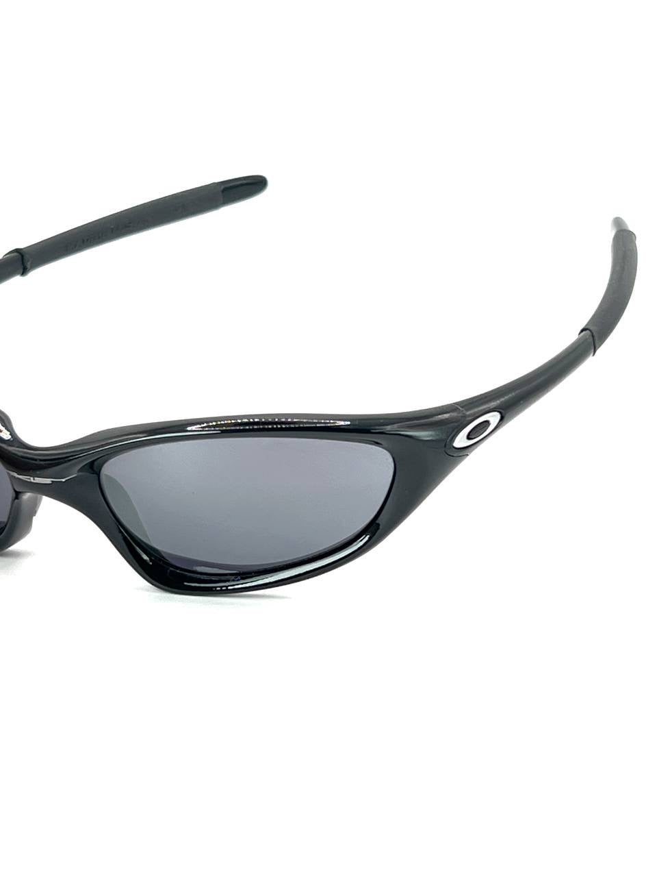 2000 Vintage Oakley XX Twenty Polished Black / Black Iridium Sunglasses