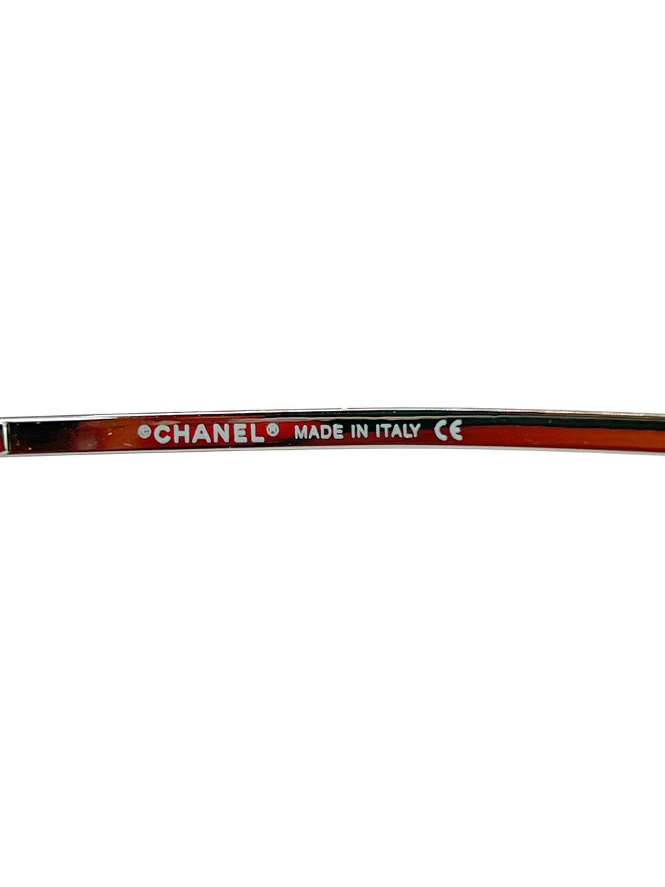 Vintage Chanel 5077 Rhinestones Pink Mask Sunglasses