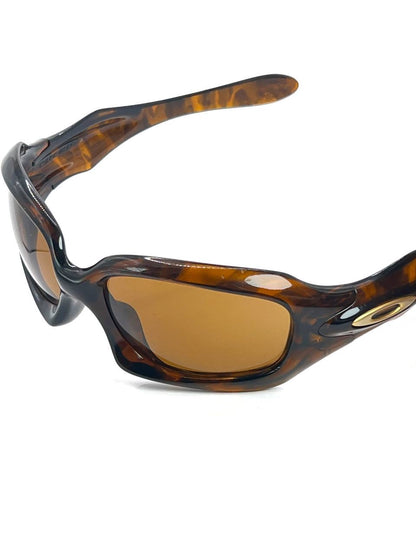 2004 Vintage Oakley Monster Doggle Brown Tortoise / Bronze Sunglasses