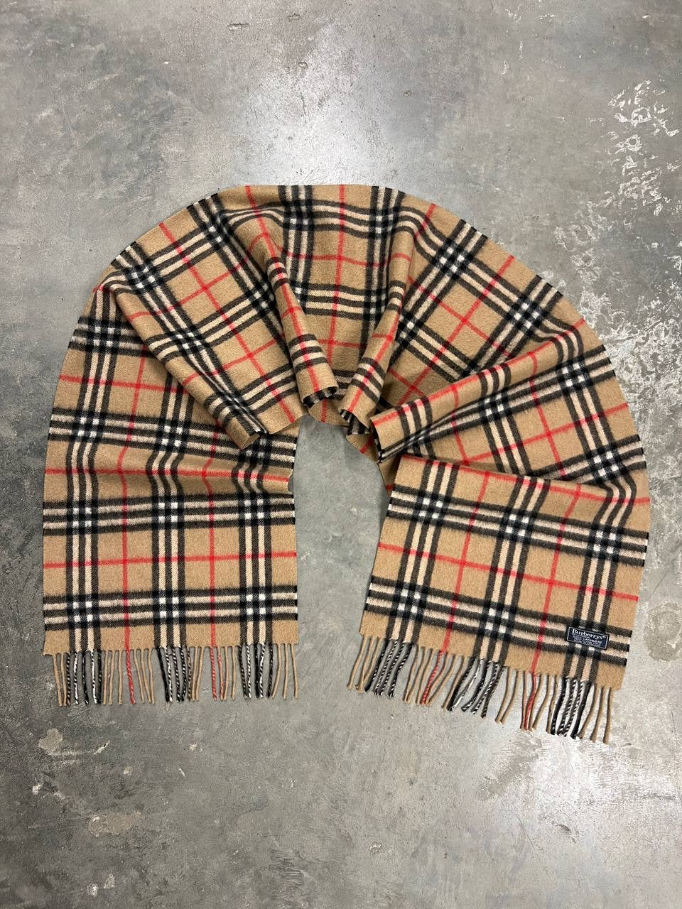 Vintage Burberry Cashmere Scarf
