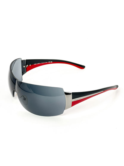 Prada SPR54G Two Tone Mask Sunglasses