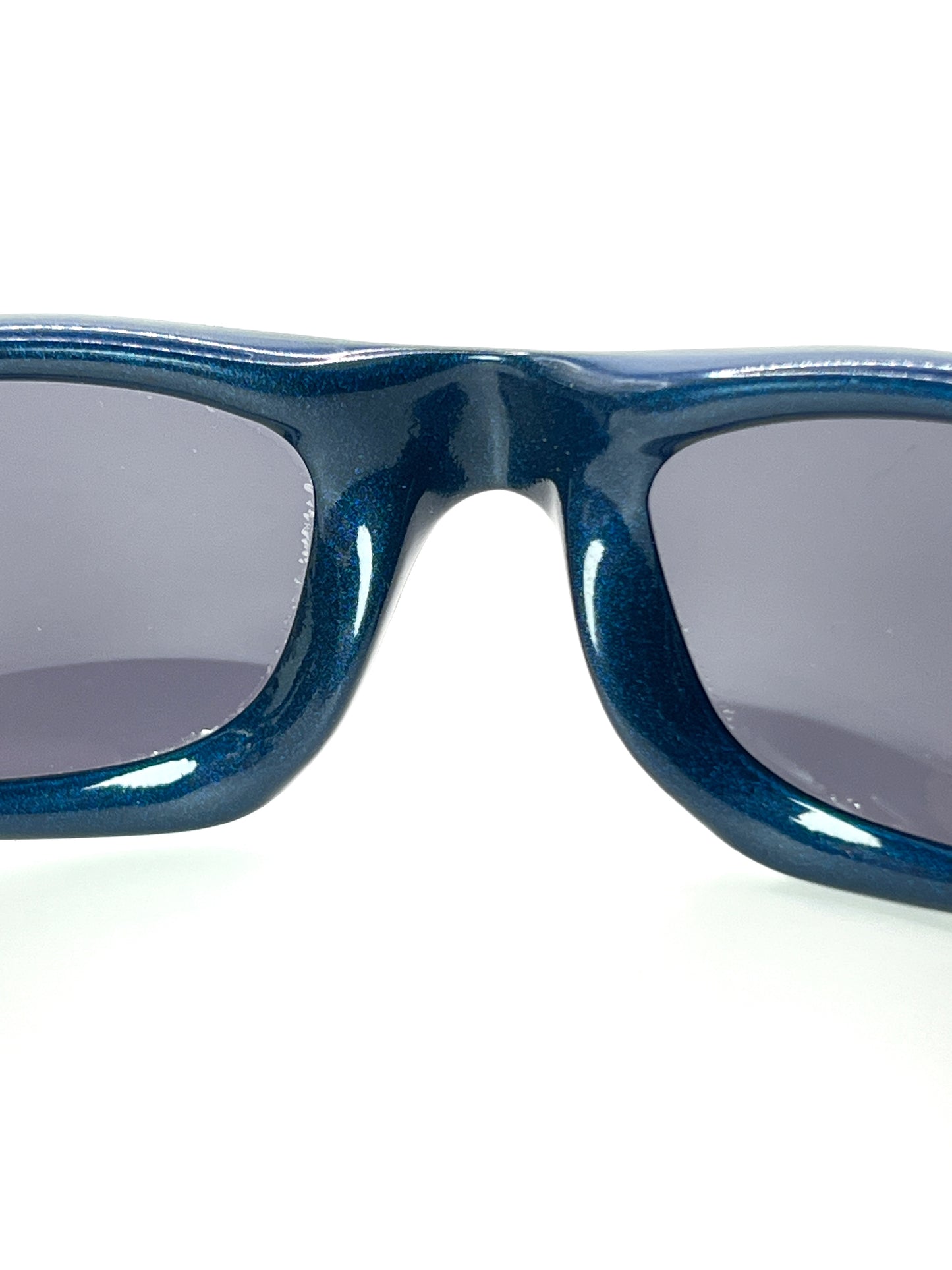 1999 Vintage Oakley Straight Jacket Blue / Black Iridium Sunglasses