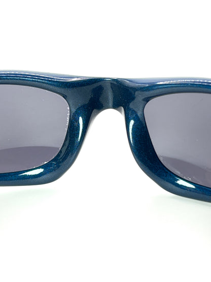1999 Vintage Oakley Straight Jacket Blue / Black Iridium Sunglasses