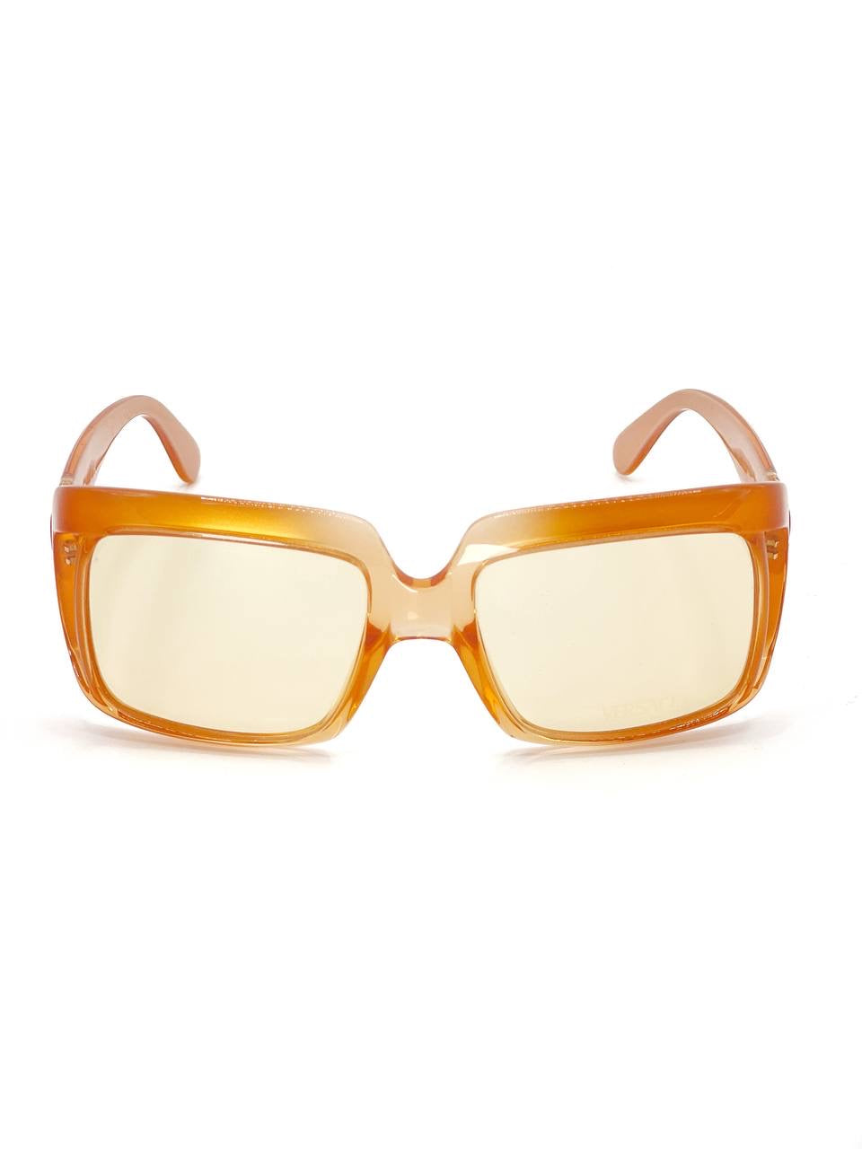 2000 Vintage Gianni Versace 384 Orange Sunglasses