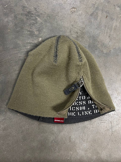 00s Vintage Oakley Double Layer Beanie Hat