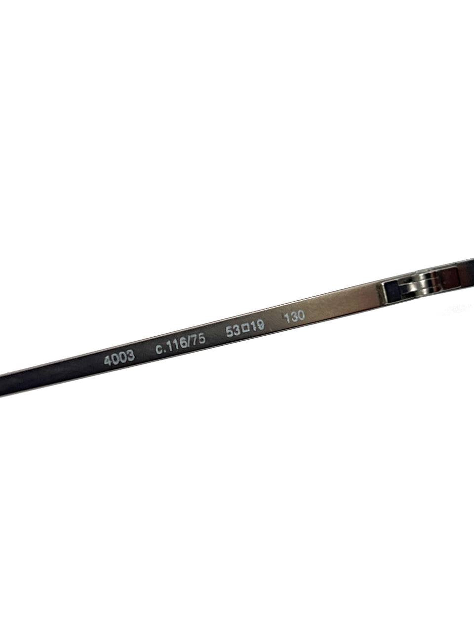 00s Vintage Chanel 4003 Brown Rimless Sunglasses