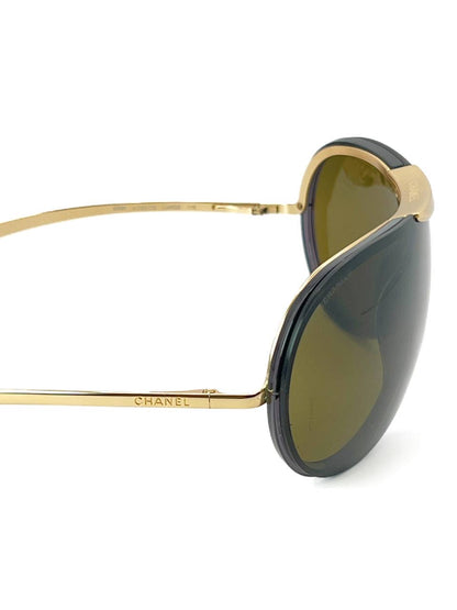 Vintage Chanel 6006 Brown / Gold Mask Sunglasses