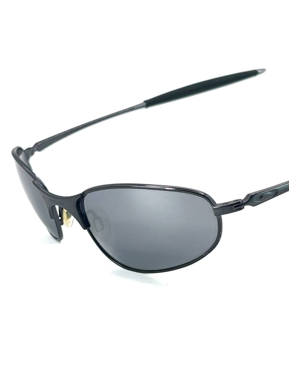 2000 Vintage Oakley A Wire 2.0 Dark / Black Iridium Sunglasses