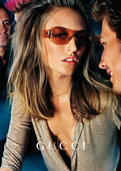 00s Vintage Gucci 2448 Pink Sunglasses