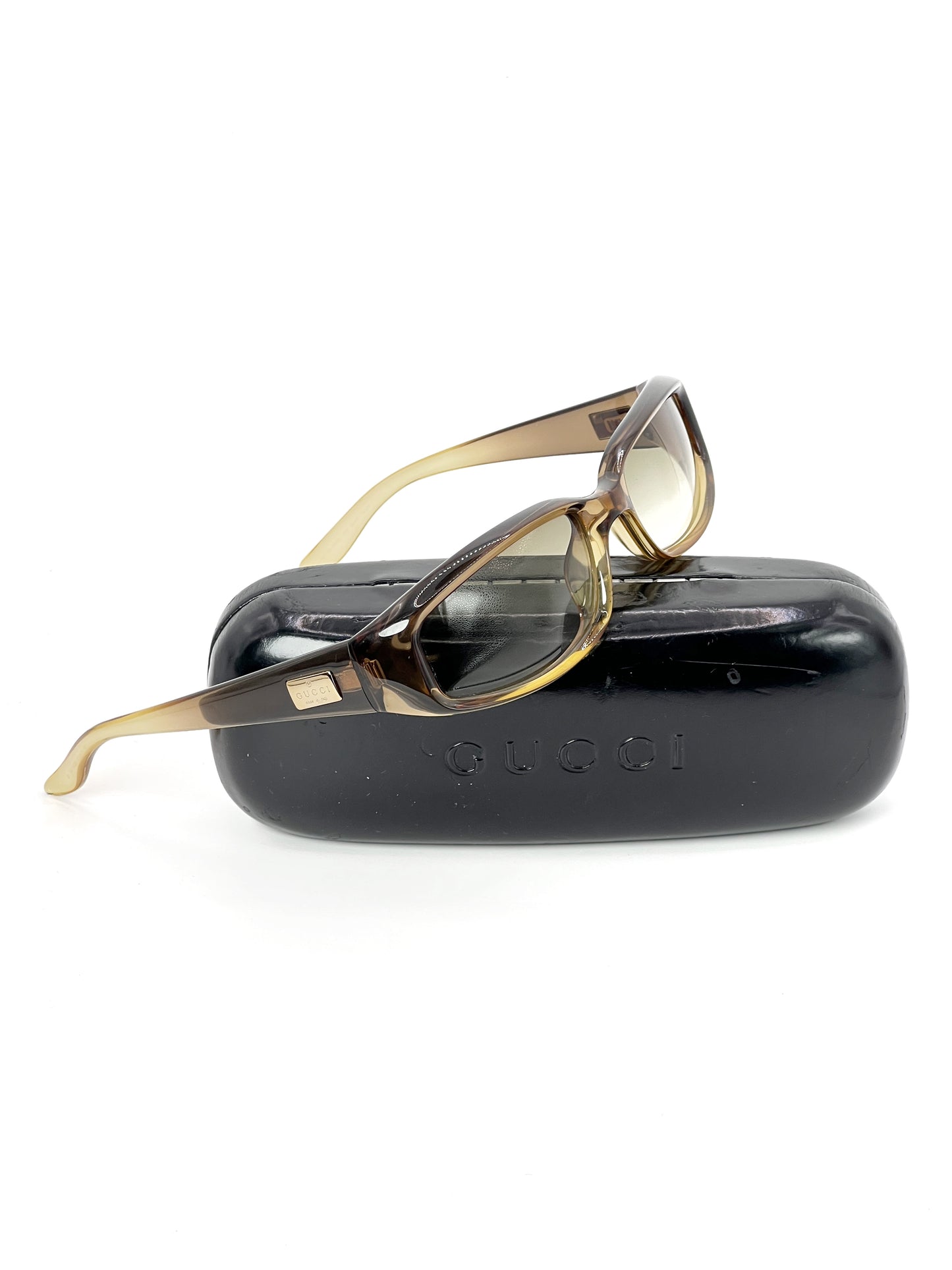 00s Vintage Gucci Gold Gradient Sunglasses Tom Ford Era GG2454