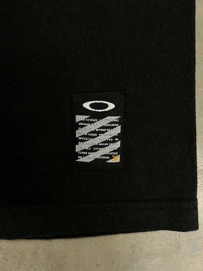 90s Vintage Oakley Software Mad Science White Camo T-Shirt