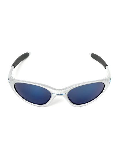 1998 Vintage Oakley Minute Gen 2 Silver / Ice Iridium Sunglasses