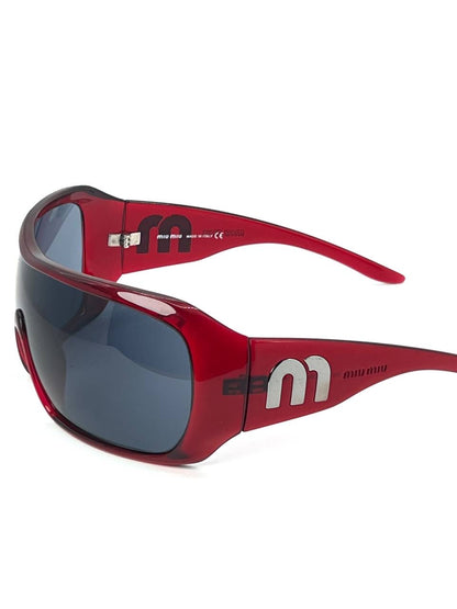 00s Vintage Miu Miu Oversized Mask Sunglasses
