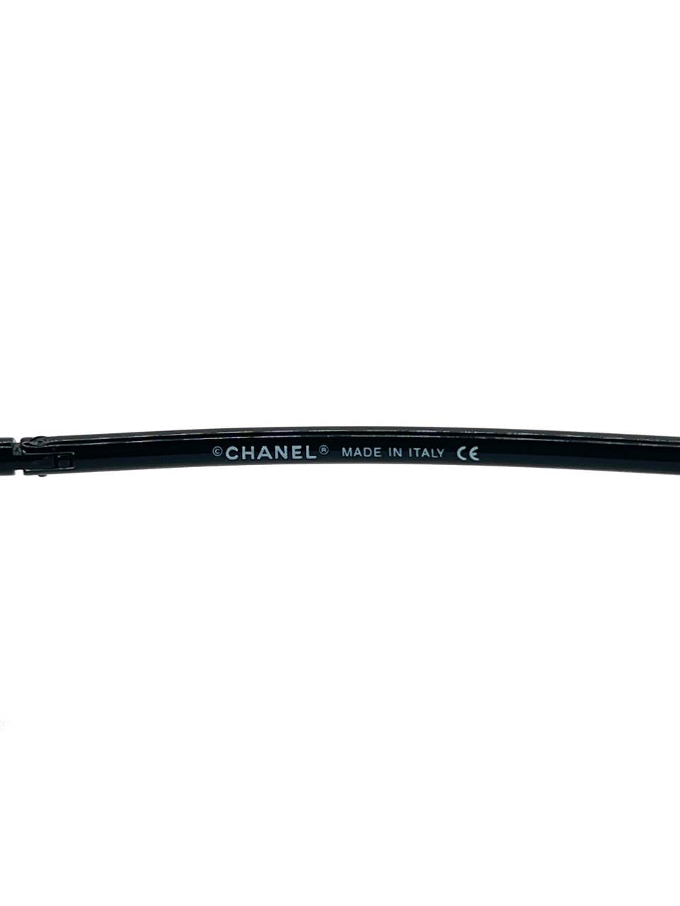 00s Vintage Chanel 5035 Black Sunglasses