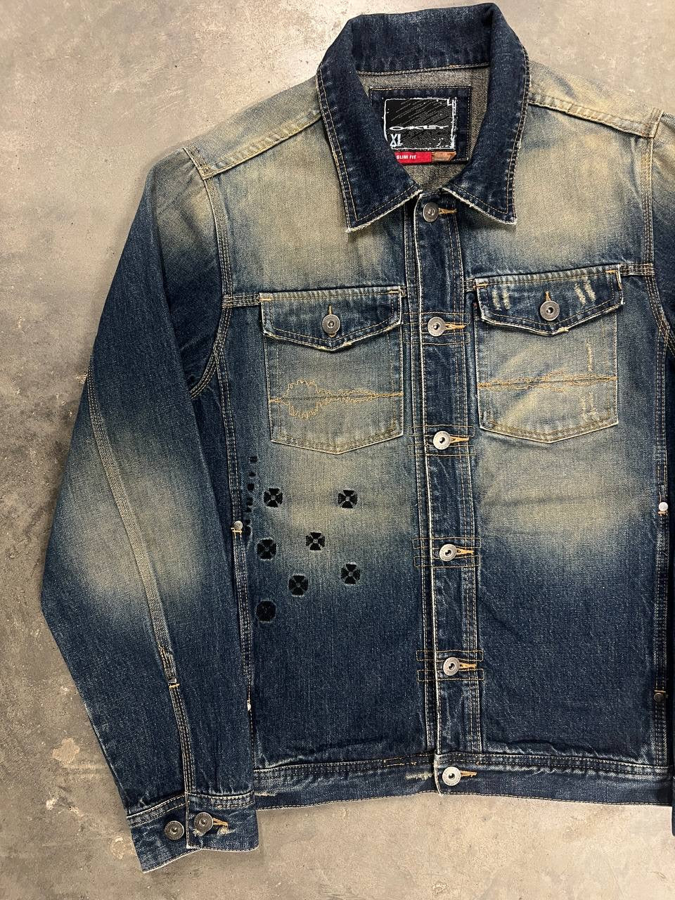2006 Vintage Oakley MP3 Denim Jacket