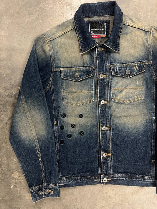 2006 Vintage Oakley MP3 Denim Jacket