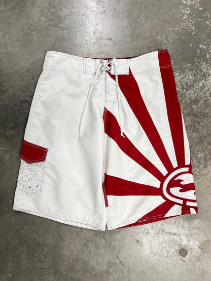 Vintage Billabong Andy Irons Board Shorts White
